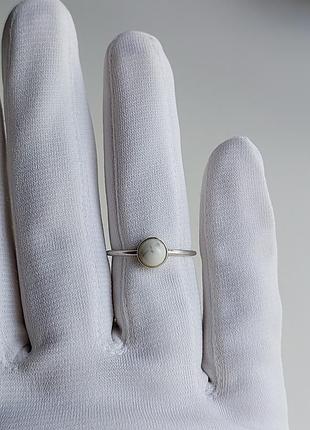 Серебряное кольцо с агатом