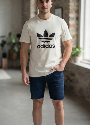 Футболка adidas originals оригинал белая с логотипом trefoil размер xl