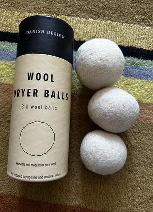 Вовняні кульки для сушильної машини (humdakin wool dryer balls)