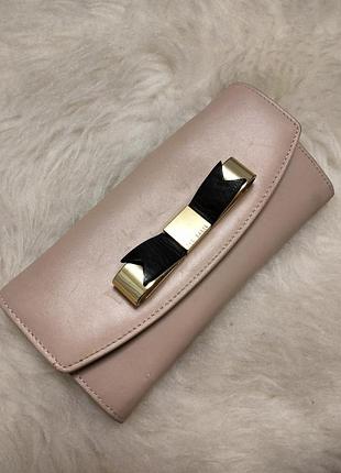 Шкіряний місткий гаманець ted baker
