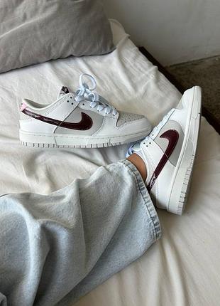 Nike dunk low sail burgundy crush