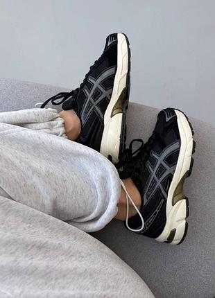 😍 женские кроссовки asics gel-1130 | black/ grey premium (4)