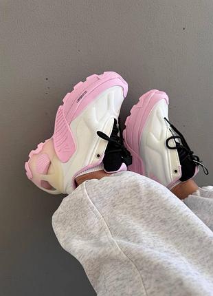 😍 женские кроссовки adidas edge runner | white / pink (10)