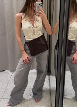 Джинси zara extra wide leg xs, s, l