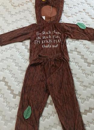 Новорічний костюм stick man ,гілочки, патичка