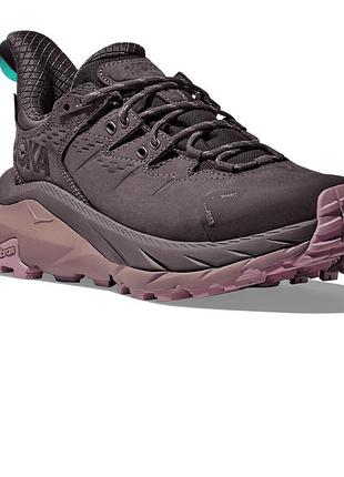 Жіночі трекінгові кросівки hoka kaha 2 low gtx у забарвленні galaxy / quartzite.розмір:38 2/3 (24см).матеріал: шкіра