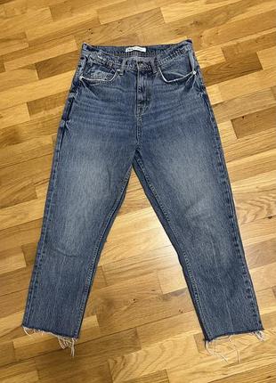 Джисни з необробленим низом zara