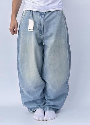 Широкі джинси bershka skater jeans бершка скейтер супер беггі baggy