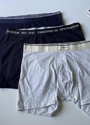 3 шт набір чоловічих боксерів труси чоловічі h&m