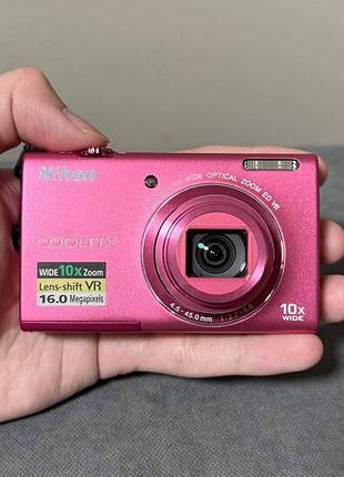 Nikon coolpix s6200 pink как новый – винтажный цифровой фотоаппарат мыльница y2k тикток