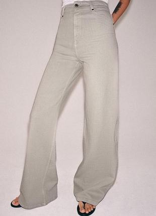 Джинсы zara wide leg comfort 36 размер, s, s/m, m