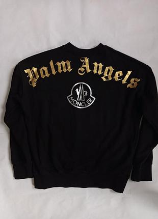 Свитшот palm angels x moncler black/gold (размер m)