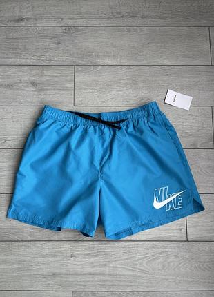 Чоловічі плавки найк nike logo solid 5 volley short size xxl 2xl ххл 2хл розмір плавальні шорти для купання пляжу басейну оригінал