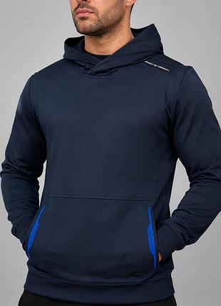 Чоловіче худі adidas porsche design p’5000 темно-синє демісезонне двонитка трикотаж туреччина