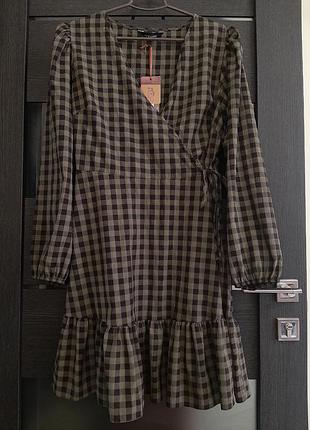 Платье из воланаты new look xl
