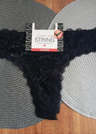Трусики стринги love my fancy underwear l