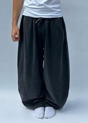 Широкі плюшеві штани bershka sweetpants бершка super baggy беггі