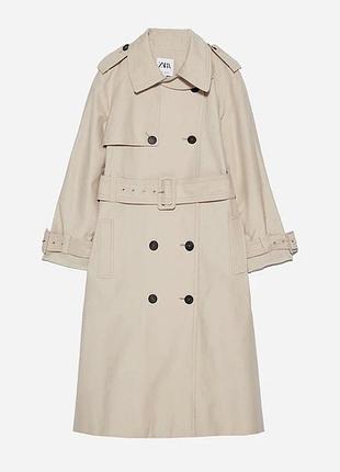Zara бежевий тренч 0518/258/711 xs