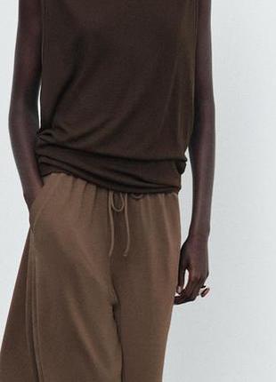 Топ из лиоцелла с высоким воротником из новой коллекции zara новый в упаковке с бирками