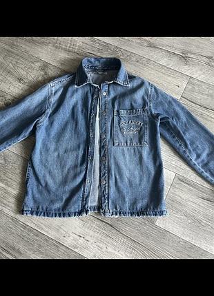 Джинсова  сорочка на хлопця zara