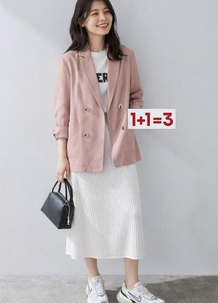 1+1=3 🎁 легкий піджак жакет блейзер  33% льон від primark