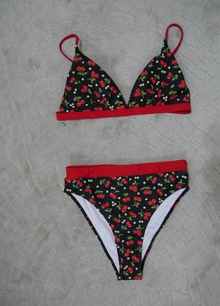 Жіночий роздільний купальник cherry print