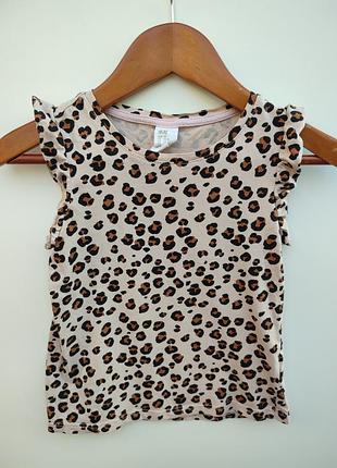 Хлопковая футболка h&amp;m
