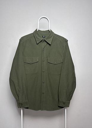Uniqlo military army сорочка із довгим рукавом рубашка с длинным рукавом