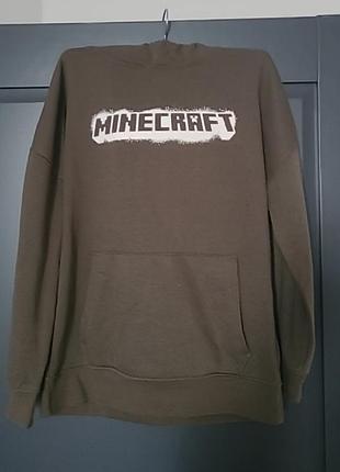 Minecraft толстовка свитшот худи хаки майнкрафт р. 146-152 см
