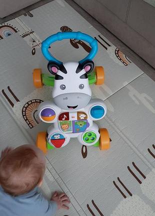 Ходунки толокар  fisher price зебра