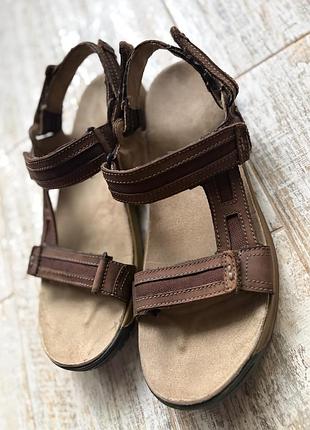 Чоловічі шкіряні трекінгові сандалі merrell (eur 45 / 30 см) — знімні ремінці (трансформери)!