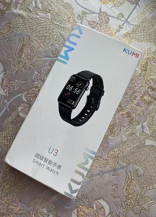 Новий в коробці чорний смарт годинник u 3 kumi