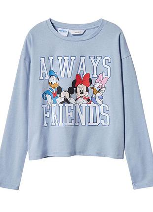 Реглан mango disney mickey &amp; minnie mouse. 11-12 лет. хлопок