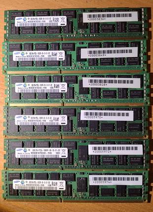 Серверная оперативная память samsung 8gb ddr3l 1333mhz ecc registered pc3l-10600r (m393b1k70ch0-yh9)