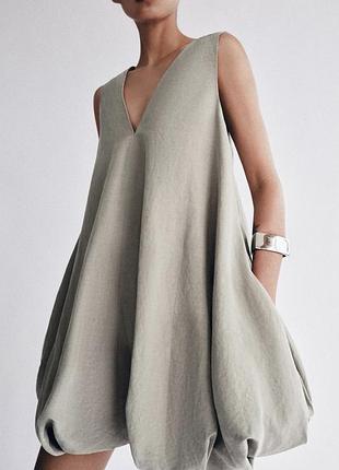 Сукня плаття балон zara