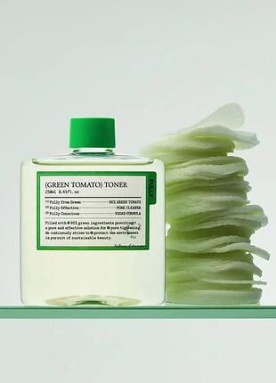Green tomato toner – балансирующий веганский тонер с зеленым томатом 250 мл