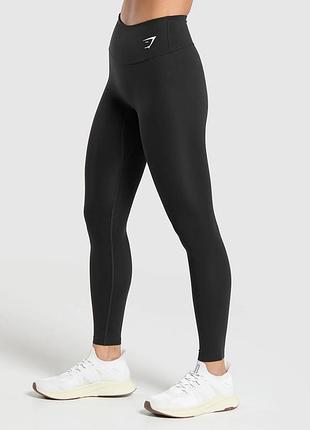 Чорні спортивні лосини gymshark