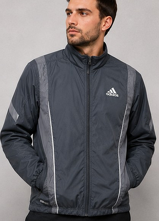 Чоловіча вітровка adidas response climaproof чорна l/xl бігова спортивна