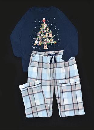 Піжама george бавовна 100% трикотаж-фланель р.4xl\5xl