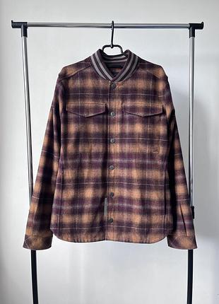 Унісекс куртка-бомбер-овершот у розмірі l, g-star raw unisex bomber collar overshirt jacket