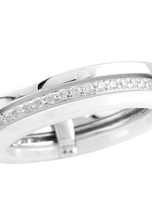 Серебряное кольцо proba с керамикой, вес изделия 3,98 гр (1577196) 18 размер
