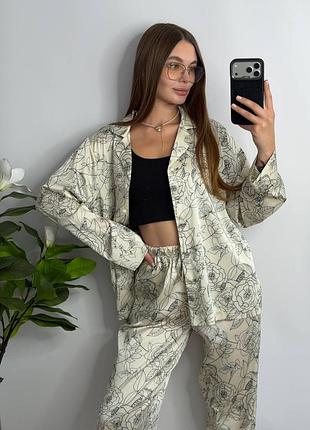 Сатиновий домашній комплект