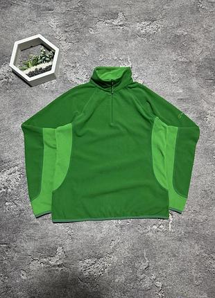 Фліс berghaus оригінал зелена кофта бергхаус флісова куртка анорак на замку 1/4