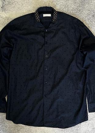 Чоловіча сорочка etro milano made in italy жакард luxury 44  xl -xxl