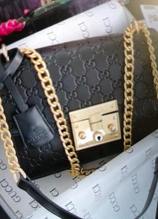 Сумка чорна gucci