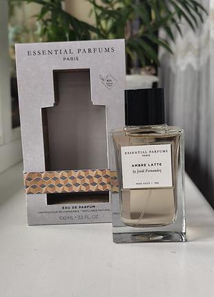 Essential parfums ambre latte парфюмированная вода - 100 ml оригинал