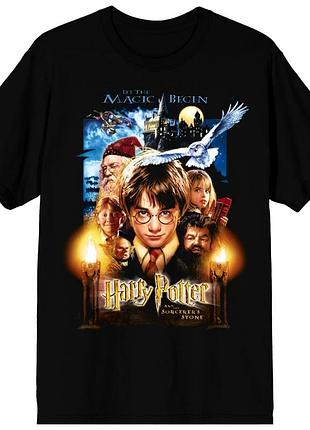 Футболка чорна підліткова жіноча з принтом harry potter