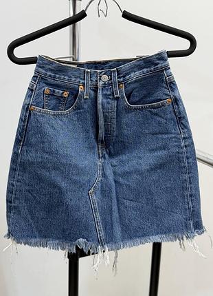 Джинсова міні спідниця levis 25
