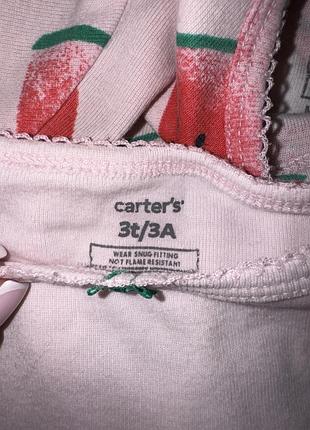 Набір піжам на дівчину 2-3 роки від carter’s 92-98 см 7