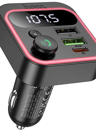Азу fm модулятор hoco e85 tiger pd20w+qc3.0 (2usb-a/1c)